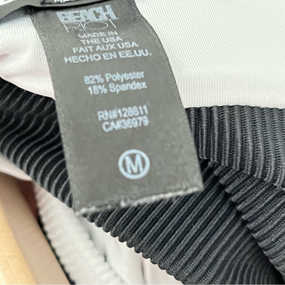 Beachriot M set bra leggings Colorblock black 0864 white ribbed beach riot sport - Picture 8 of 14